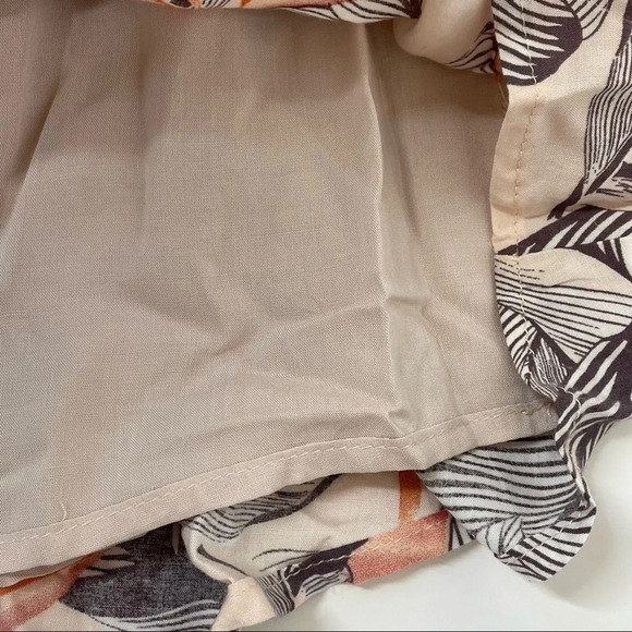 Lulus Sun-Drenched Daydream Beige Floral Print Off-the-Shoulder Dress Size XS - Picture 6 of 9